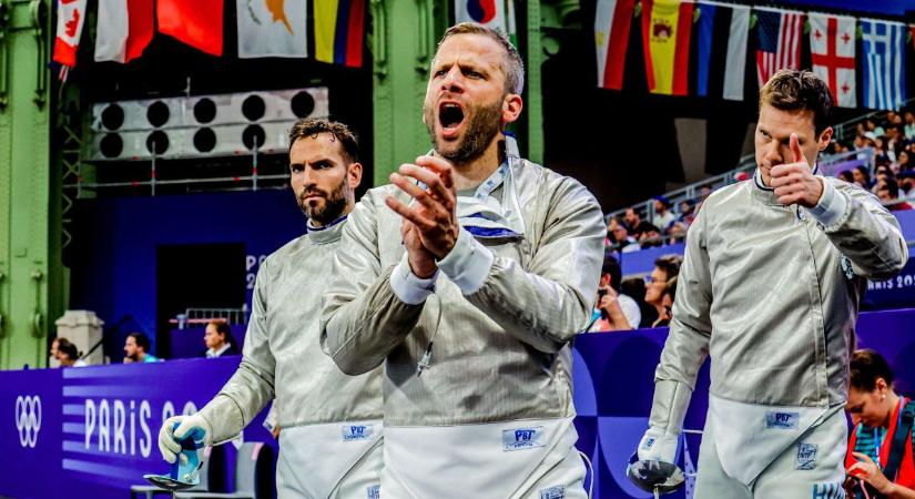 Szilágyi Áron vezérletével a magyar kardcsapat az olimpiai aranyért küzd