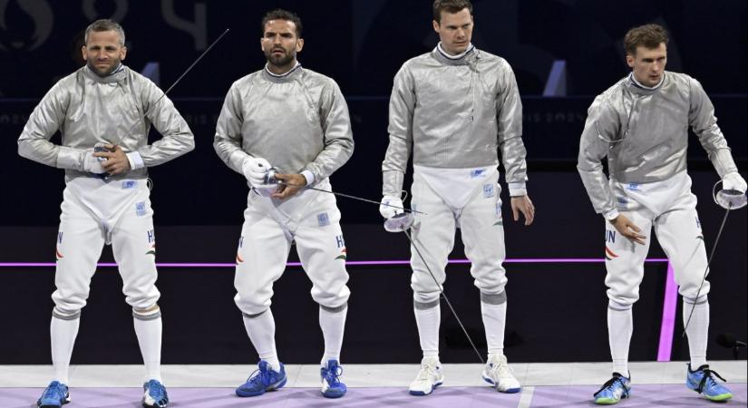 Ezüstérmes férfi kardcsapatunk a párizsi olimpián!