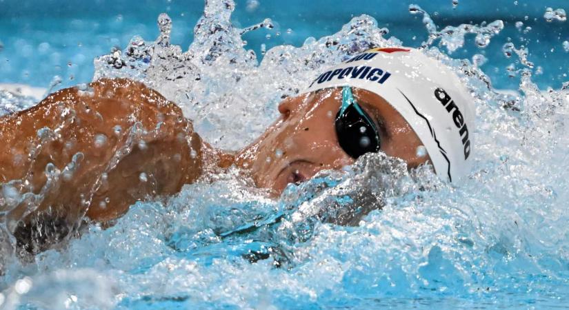 Elképesztő finálé: David Popovici bronzérmes 100 gyorson, a kínai favorit világcsúccsal nyert