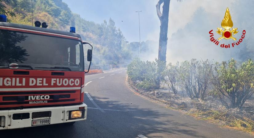 Hatalmas tűz volt Róma belvárosában
