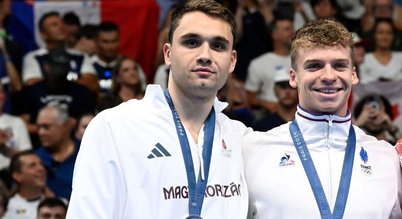 Erős szavak: ezt gondolja Milák Kristófról a francia, aki legyőzte őt a párizsi olimpián