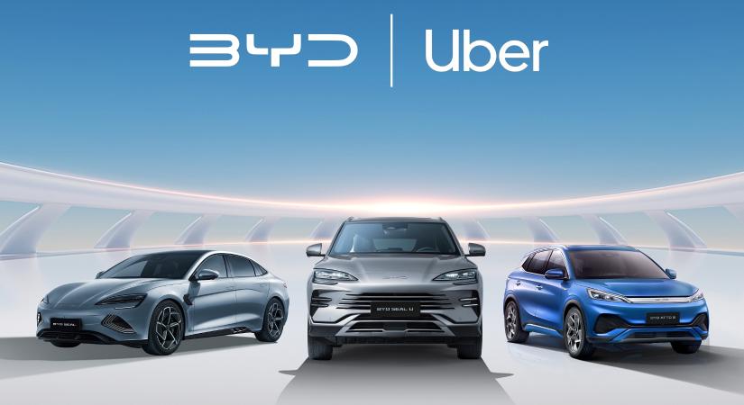 A BYD és az Uber együtt gyorsítja fel az elektromos átállást