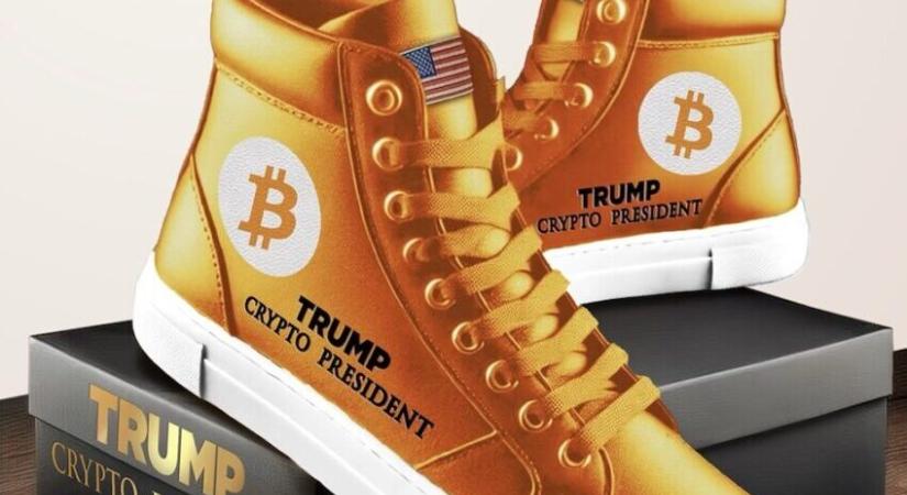 Megérkeztek Trump limitált kiadású bitcoin sneakerei