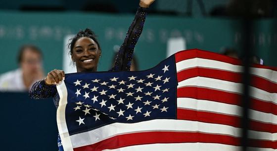 Hatodik olimpiai aranyát szerezte meg Simone Biles, harmadik az örökrangsorban