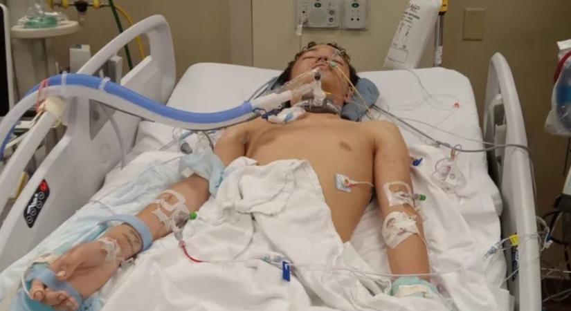 "Nyaktól lefelé lebénult" - focista akart lenni a 13 éves fiú, most az életéért küzd