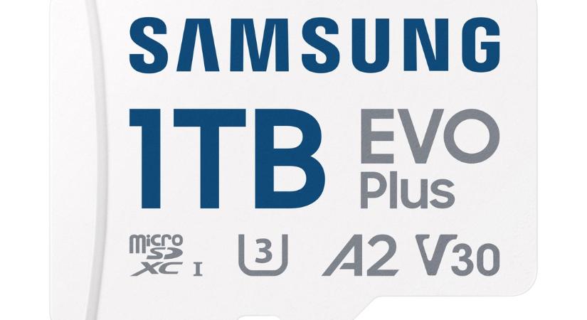 A Samsung továbbfejlesztett 1 TB-os microSD kártyákat vezet be, erősebb teljesítménnyel és nagyobb kapacitással