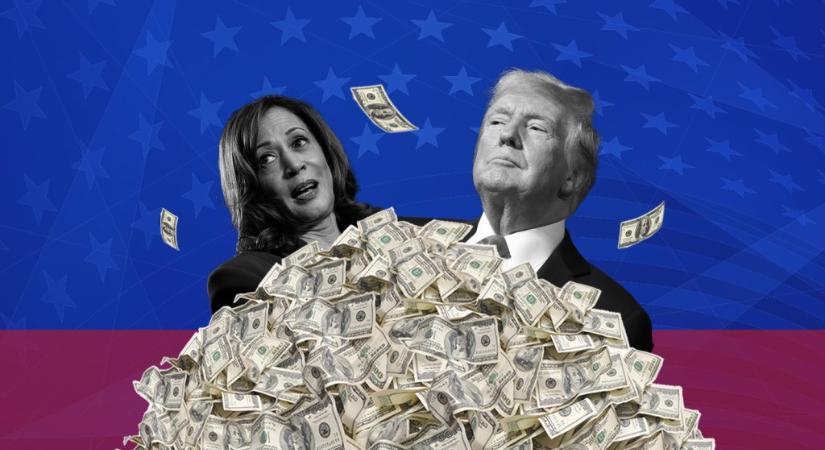 Honnan szerzi a pénzt Harris és Trump a kampányára?