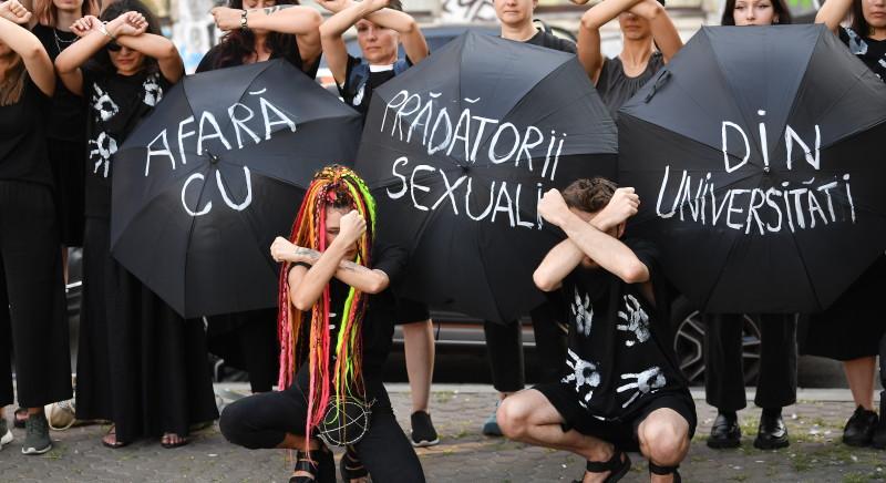 A szexuális zaklatás ellen demonstráltak Bukarestben