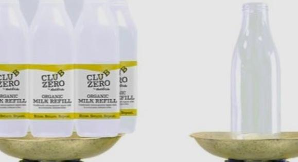 Újrahasznosítható palackok az otthoni tejkiszállításhoz