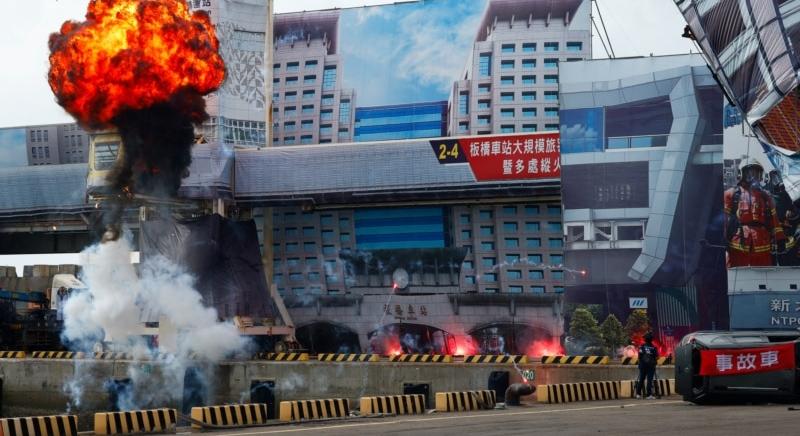 Kínai rakétacsapást szimuláltak Tajvanon