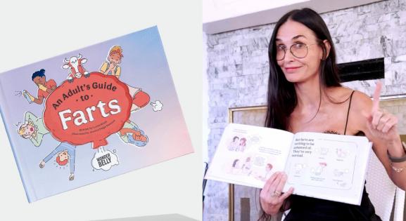 Demi Moore egy fingról szóló könyvből olvas fel