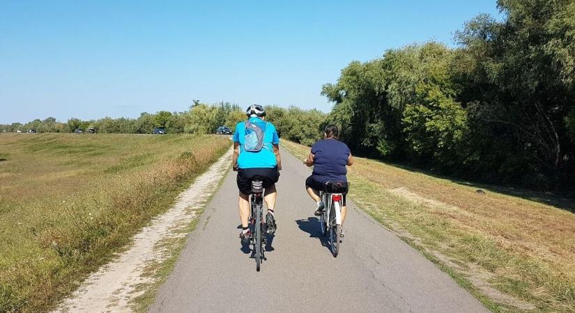 A nagy meleg nem kedvezett a biciklis forgalomnak