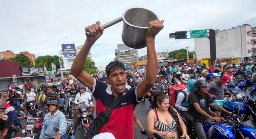Venezuelában keményen fellépnek az elnök választási győzelmét vitató tüntetőkkel szemben