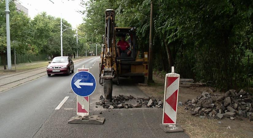 Újabb munkák kezdődtek meg Debrecenben a Nagyerdei kürúton