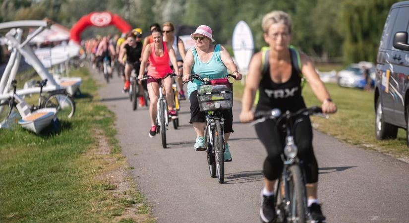 Meglepően alakult a biciklisforgalom a Tisza-tónál