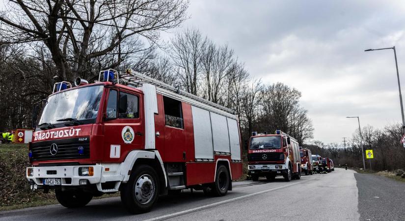 Baj van: hatalmas lángokkal ég az aljnövényzet a III. kerületben - videó