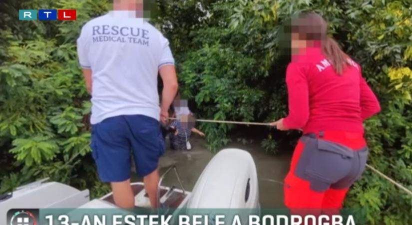 Felborult egy hajó Bodrogkeresztúrnál, 13 budapesti turista esett a vízbe