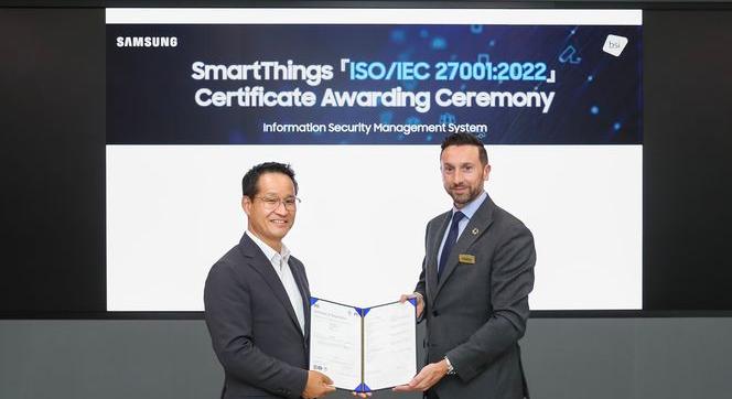 ISO 27001 információbiztonsági tanúsítvánnyal ismerték el a Samsung SmartThings platformját