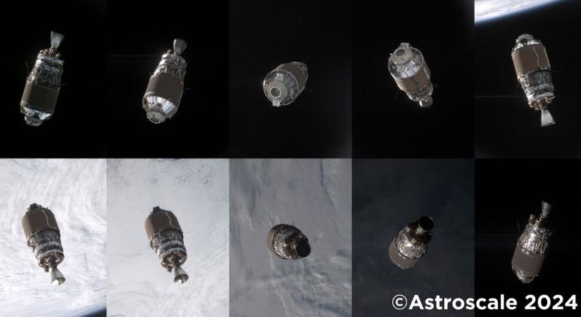 Japán űrszemetes lefotózta a Föld körüli pályáján lebegő „űrtörmeléket”