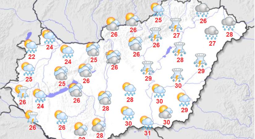 Számítsunk némi csapadékra!