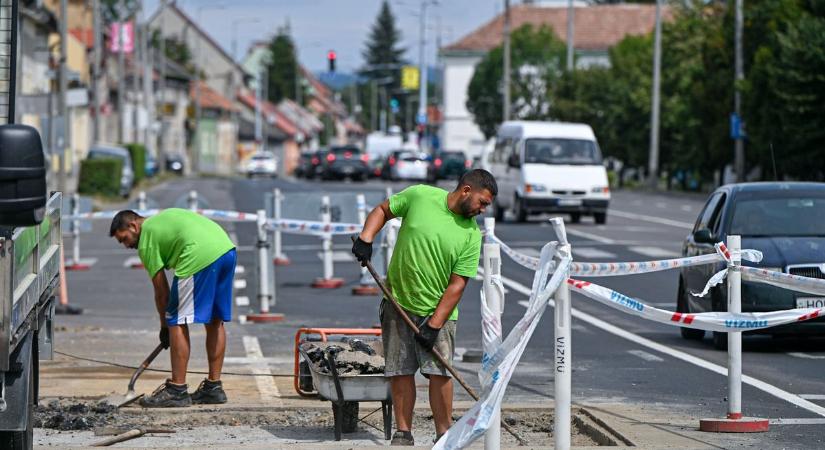 Útlezárás nehezíti a forgalmat Egerben