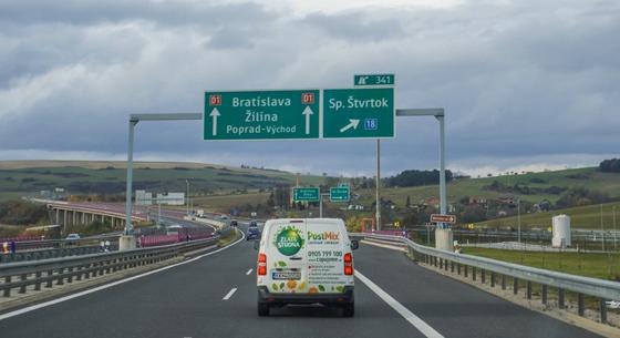 Díjmentes lett Szlovákiában több autópályaszakasz