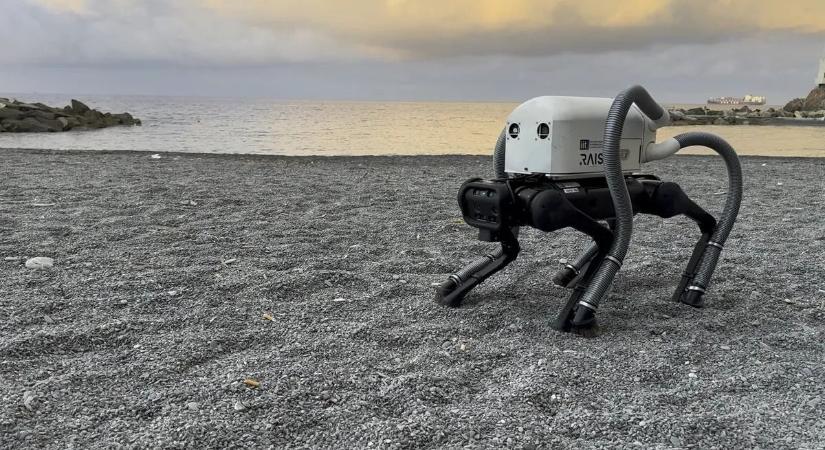 Robotkutya takarítja fel az olasz tengerparton az eldobott csikkeket