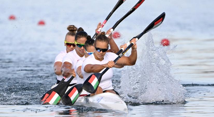 Olimpia 2024 Párizs: sikerült a lányoknak is, döntőben a magyar női kajak négyes