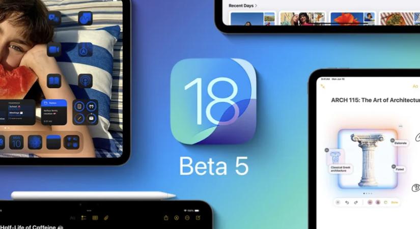 Fotók és Safari frissítés is az új iOS 18 Beta 5-ben.