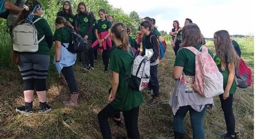 A Varbói-tó mellett játszva tanultak a diákok