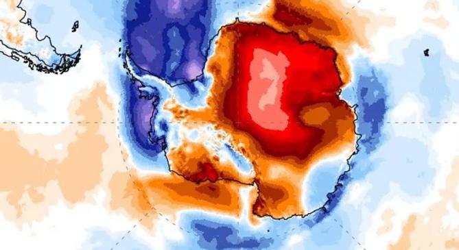 Erős hőhullám érte el az Antarktiszt a tél közepén