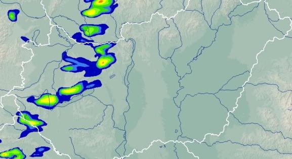 Mutatjuk, merre hozhat záporokat, zivatarokat a hidegfront, óráról órára