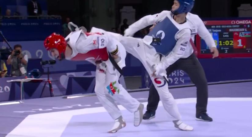 Nem marasztalták el az olimpiai bajnok taekwondóst, aki hátba rúgta sérült ellenfelét