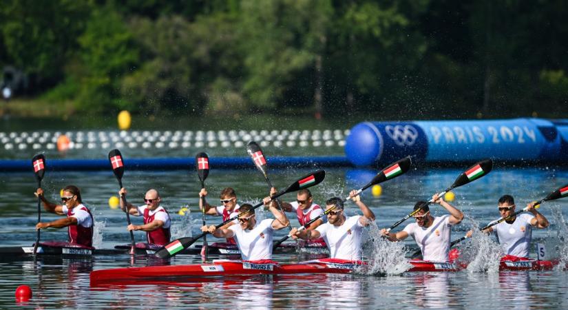 Messze volt az érmektől, hetedik a férfi kajaknégyes az olimpián