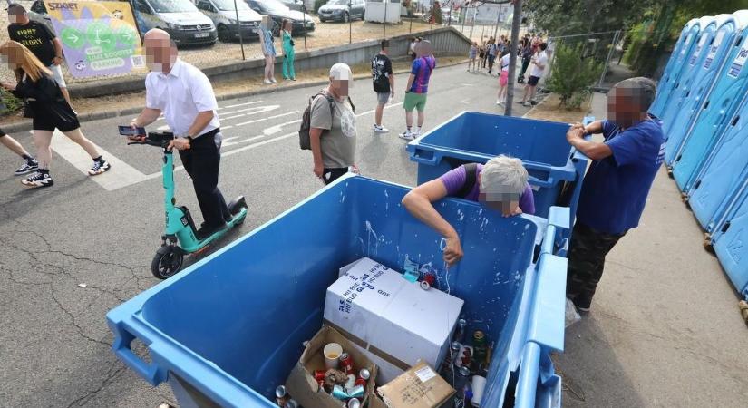 Palackvadászok lepték el a Sziget környékét