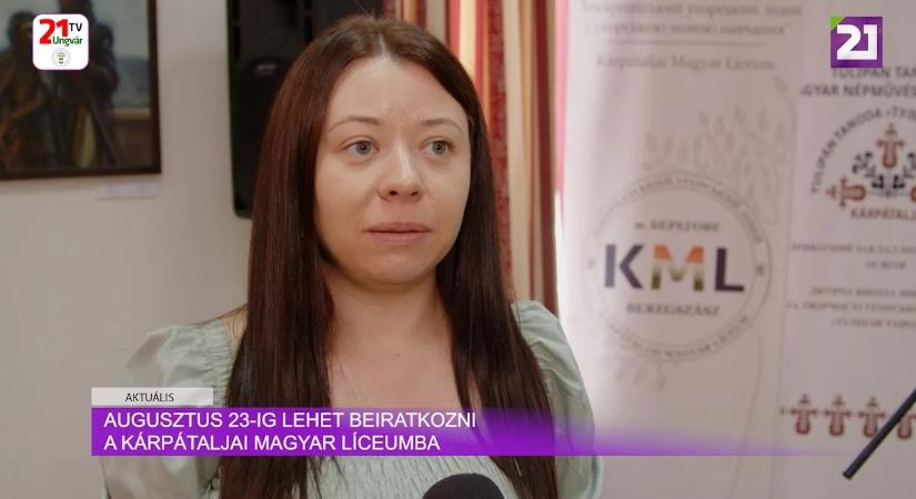 Aktuális (2024.08.09) Augusztus 23-ig lehet beiratkozni a Kárpátaljai Magyar Líceumba (videó)