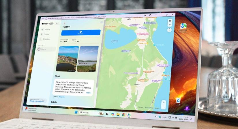 Apple Térképek alkalmazás Windowsra, pár mozdulattal