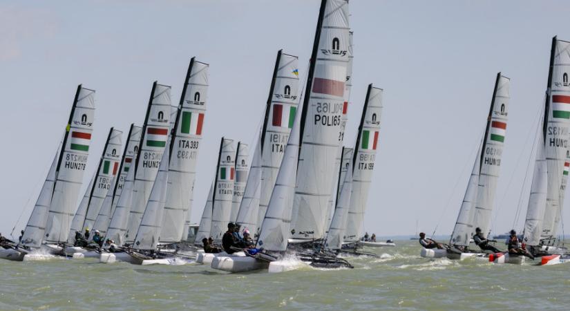 Elkezdődött a Nacra 15 Európa kupa Balatonföldváron