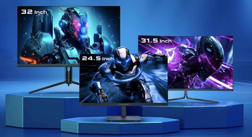 TITAN ARMY gamer monitorok bevezető akcióban a Geekmaxi oldalán