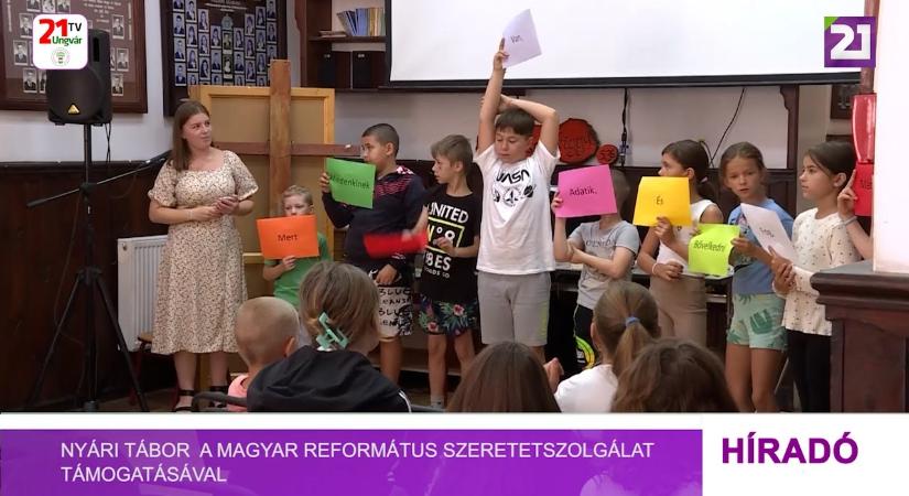 Nyári tábor a Magyar Református Szeretetszolgálat támogatásával (videó)