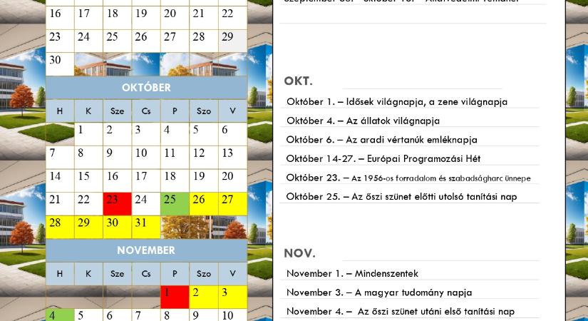 Itt a 2024/25-ös tanév rendje a közoktatás és a szakképzés számára!