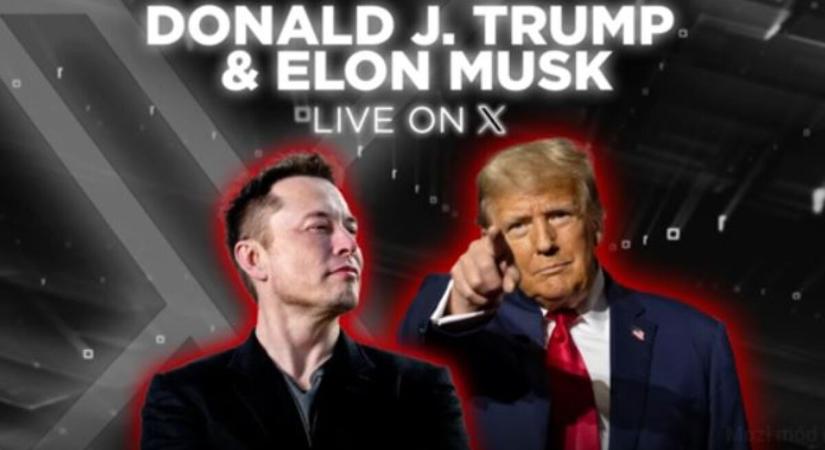 Donald Trump Elon Musknak: Kamala Harris radikális és alkalmatlan elnöknek