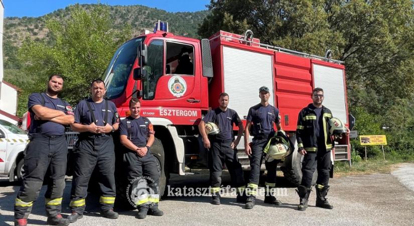 Hazatértek tűzoltóink Észak-Macedóniából