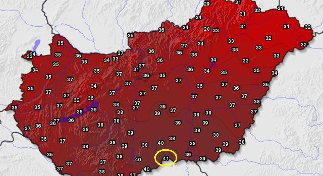 Megszületett az első augusztusi melegrekord
