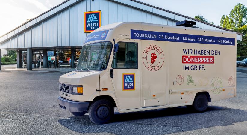 Kebabot árusító food truckokkal turnézik az Aldi Süd Németországban