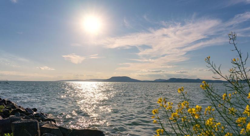 Folyamatosan melegszik a Balaton