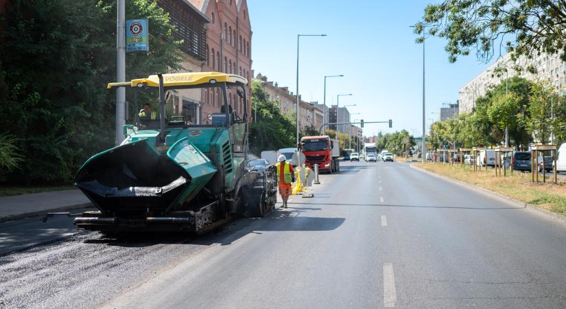 Könnyebb lesz közlekedni a főváros egyik legforgalmasabb főútján - FOTÓK