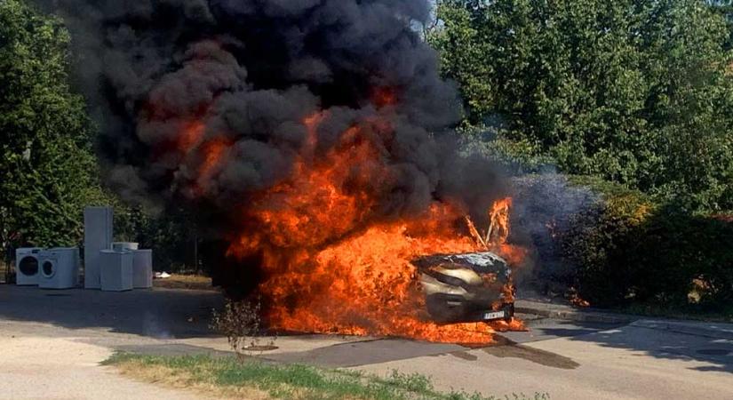 Lángba borult egy teherautó Budakeszin, a féltett sövényt is elintézte a tűz