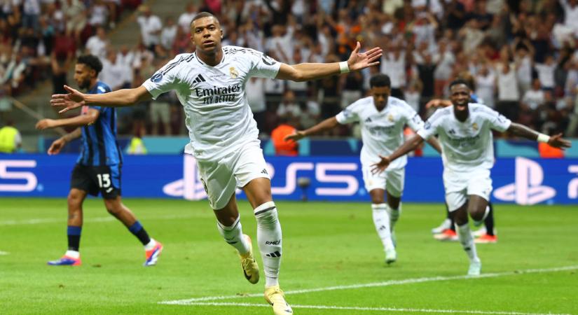 Debütáló mérkőzésén máris gólt szerzett Kylian Mbappé a Real Madridban – VIDEÓ