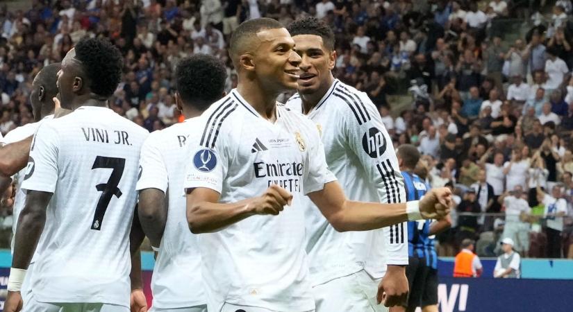 Mbappé remek belépője! A Real simán begyűjtötte a Szuperkupát